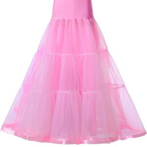 BUBBLE GUM PETTICOAT: Pink Tulle Skirt Petticoat